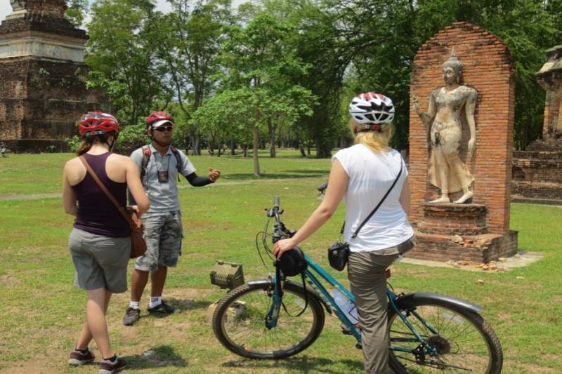 Fietsen door Sukhothai Historical Park en omgeving