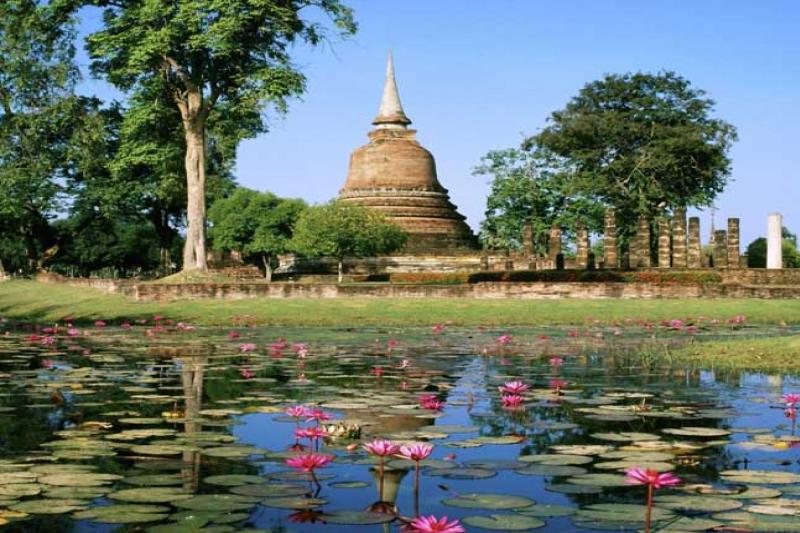 Fietsen door Sukhothai Historical Park en omgeving
