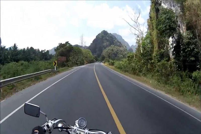 Klassieke motorreis KhaoSok Thailand