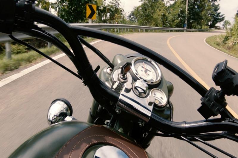 Klassieke motor rondreis Khao Sok Thailand