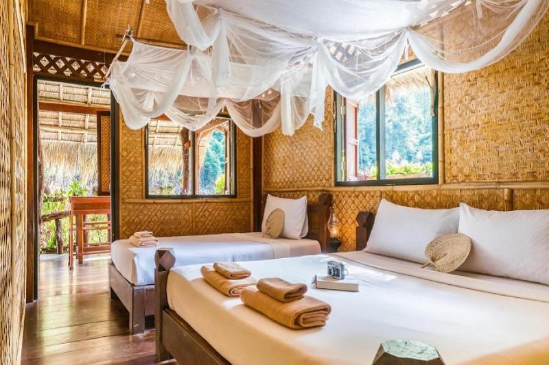 River Kwai Jungle Raft Green Wood Travel