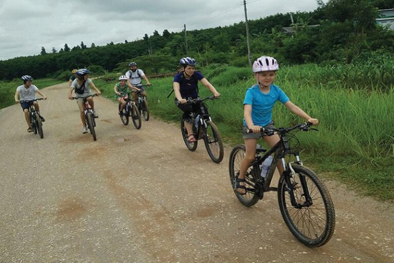 Halve dag fietstrip door het Lanna landschap