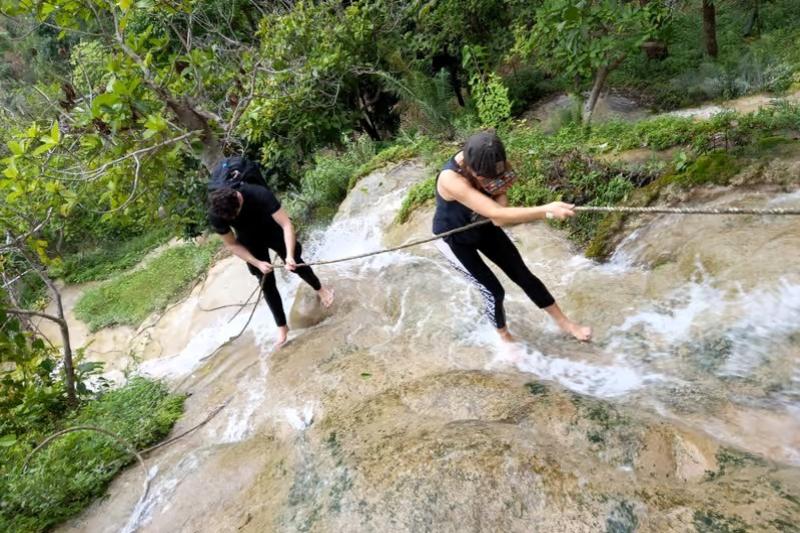 Sticky Waterval jungletrek Greenwood Travel