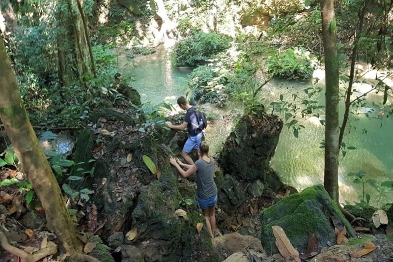 Sticky Waterval jungletrek Greenwood Travel