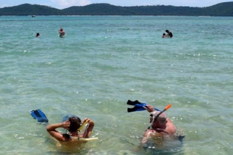 Zwemmen met varkens op Koh Matsum