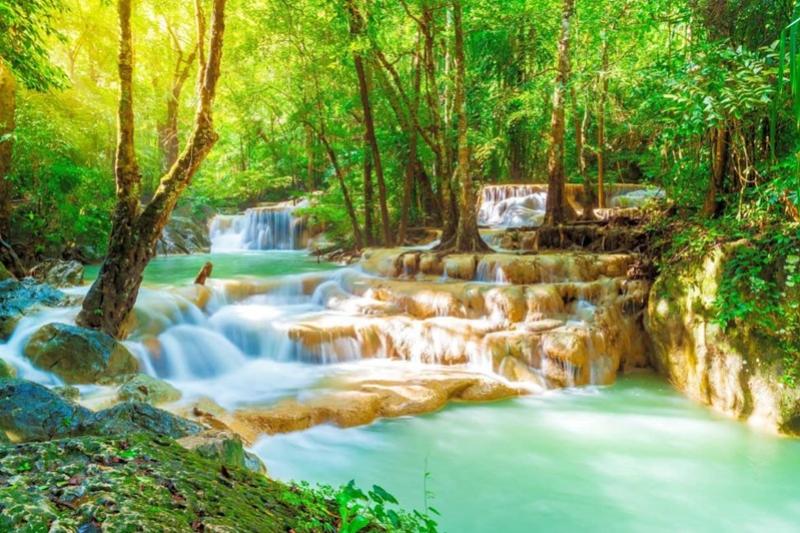 Erawan Watervallen Green Wood Travel