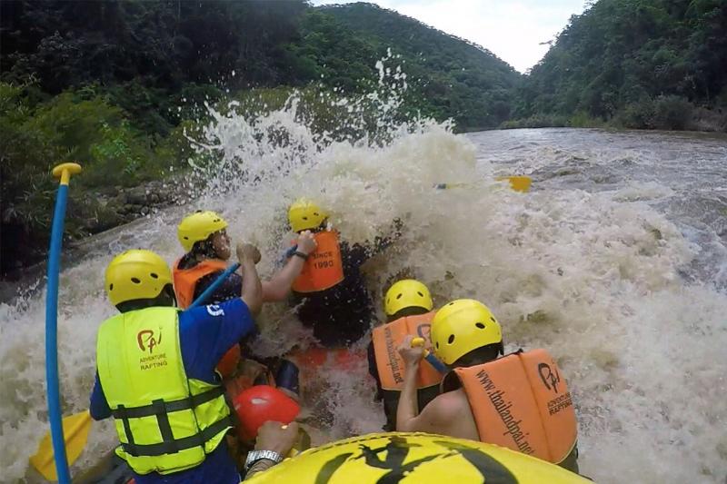 Vlotvaren in Pai Mae Hong Son
