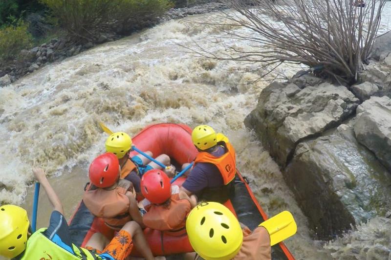 Vlotvaren in Pai Mae Hong Son